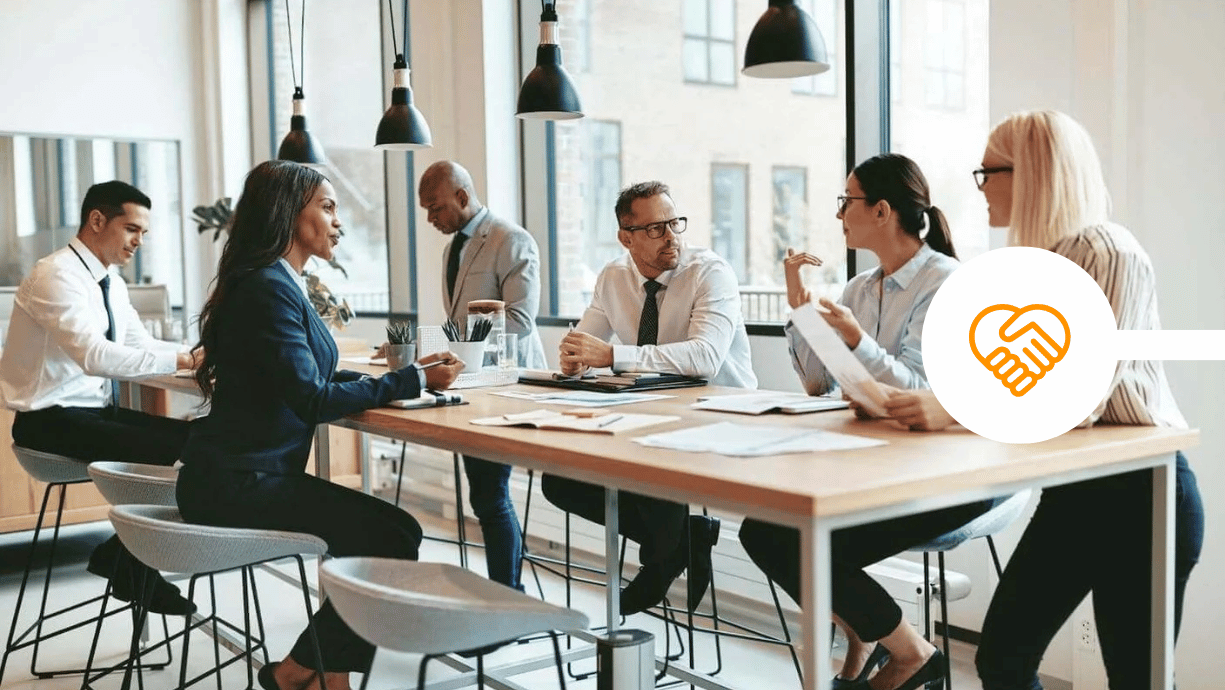 Financial advice firm meeting about secure email