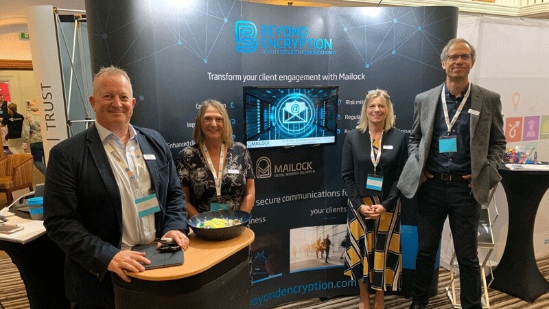 The award winning team from Beyond Encryption are announced as winners for the Solent Innovation category