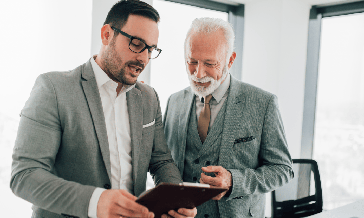 Showing CEO how cybersecurity app works